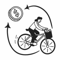 Icon to show the money management program Empower2Free has to support people in using their resources to earn more money