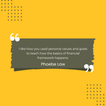 Testimonial given by student for Empower2Free Building Financial Resilience in Youths webinar