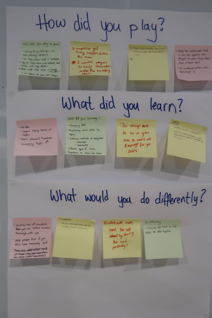 Reflections on Debt Master empowering financial capabilities in young adults for debt