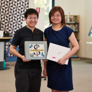 Empower2Free team - using games and digital learning to get started on how to invest