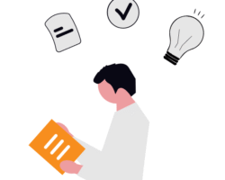 Money Management for Young People A young person reading a financial guide, gaining new ideas and learning key skills for money management for young people.