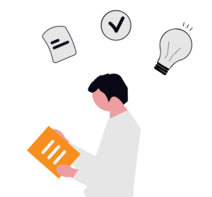 A young person reading a financial guide, gaining new ideas and learning key skills for money management for young people.