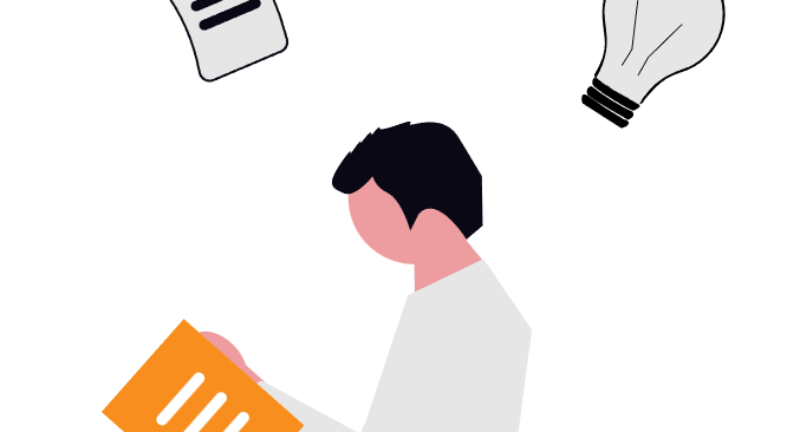 A young person reading a financial guide, gaining new ideas and learning key skills for money management for young people.